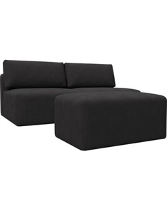 Комплект мягкой мебели Лига Диванов Лига-060 НПБ с пуфом / 129666 Лига диванов