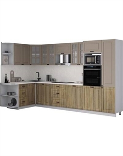 Кухонный гарнитур Интерлиния Мила Деко 1.68x3.4 LV