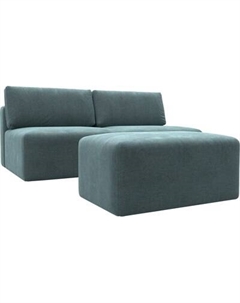Комплект мягкой мебели Лига Диванов Лига-060 НПБ с пуфом / 129662 Лига диванов