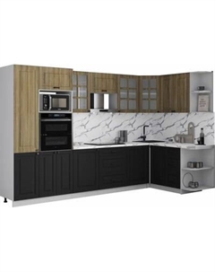 Кухонный гарнитур Интерлиния Мила Деко 1.68x3.2 PR