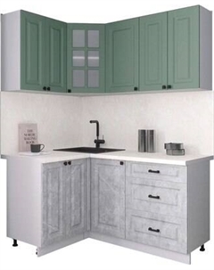 Кухонный гарнитур Интерлиния Мила Деко 1.2x1.6