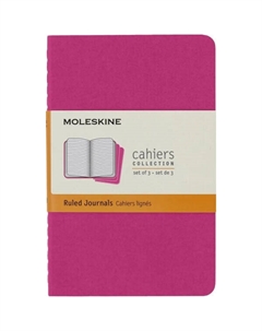 Блокнот CAHIER JOURNAL CH016D17 (3 шт, розовый неон) Moleskine
