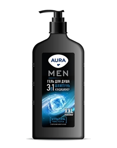Гель для душа Men 3в1 Ультра Чистота 750мл Aura