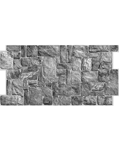 Панель ПВХ Камень натуральный серый 980х490 мм Grace