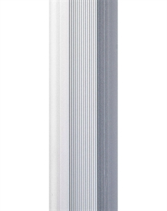 Порог алюм. п/кругл 25мм/0,9м серебро матовое Domoletti