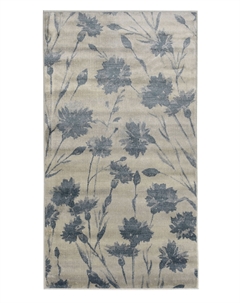 Ковер TEHERAN 84427-1 100 вискоза 120х170см голубой цветы Indavo