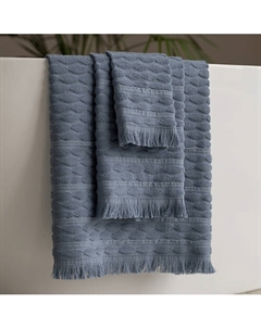 Полотенце махровое "Вэйв" Серо-Голубой 50х90 см Pasionaria