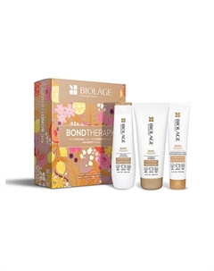 Подарочный набор для восстановления волос Bond Therapy: Шампунь + Кондиционер + Крем Biolage
