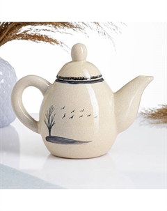 Чайник "Малый" 0,75л / 12х16см, лирика Псковский гончар