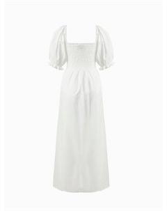 Платье миди женское Flower, белое, размер 46 Mist