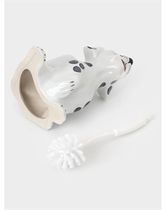 Ёршик для унитаза с подставкой «Дружок», фарфор, белый Хорошие сувениры