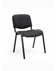 Стул «ИЗО», для посетителей, черный, каркас металл, обивка экокожа Клик мебель