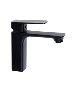 Смеситель для раковины Accoona A90126F, однорычажный, излив 131 мм, черный