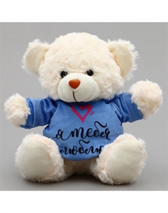 Мягкая игрушка Мишка «Я тебя люблю» в кофте Pomposhki