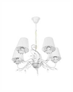 Люстра «Валенсия» 5×40 Вт E14 белый 58×58×44 см Bayerlux