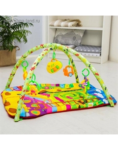 Развивающий коврик с дугами «Ростомер Жирафик», музыка, размер 81х68 см Жирафики