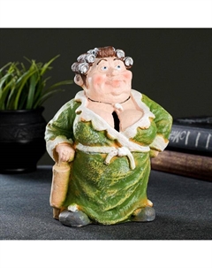 Копилка для денег «Теща в зелёном халате», гипс, 12×9×7 см Хорошие сувениры