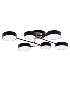 Люстра «Алмо» 6х LED 144 Вт 3000-6000К черный 80×58×21 см Bayerlux