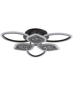 Люстра с ПДУ 1162/6C FLED 120 Вт 3000-6000К диммер кофе 65×45×8 см Bayerlux