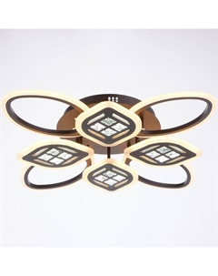 Люстра с ПДУ 1162/8CF LED 160 Вт 3000-6000К диммер кофе 70×70×10 см Bayerlux