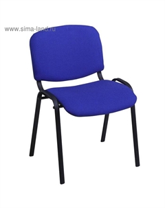 Стул «ИЗО», каркас чёрный, обивка ткань синяя Клик мебель