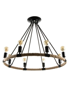 Люстра «Филамент» 8хЕ27 черный 80×80×45 см Bayerlux