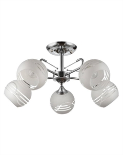 Люстра 1107/5CR E27 40 Вт хром 54×54×24 см Bayerlux