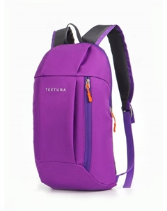 Рюкзак спортивный, на молнии, с карманом, размер 20×11×39 см, фиолетовый Textura