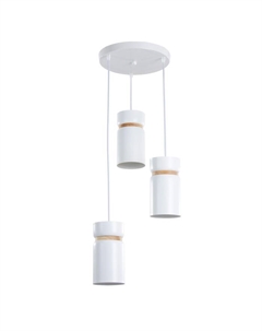 Светильник «Тубус» 3хЕ27 40 Вт белый 40×40×40-120 см Bayerlux