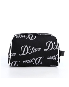 Косметичка дорожная «», на молнии, с ручкой, средний размер, чёрная Бако текстиль