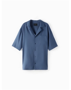 Рубашка мужская с коротким рукавом, размер 54, синяя Mist