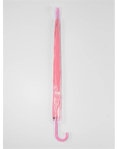 Зонт - трость полуавтоматический «Однотон», 8 спиц, R=46/55 см, d=92 см, розовый Qf