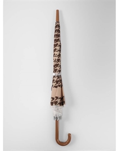 Зонт полуавтоматический «Лапка», 8 спиц, R=46/54 см, d=92 см, бежевый Qf