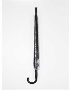 Зонт - трость полуавтоматический «Однотонный», двухслойный, 16 спиц, R=52/60 см, d=104 см, чёрный, синий Qf