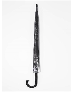 Зонт - трость полуавтоматический «Однотонный», двухслойный, 16 спиц, R=52/60 см, d=104 см, черно-белый Qf