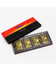 Бензиновая зажигалка для курения, набор «Волк», 4 шт., 23×18×3 см Сима-ленд