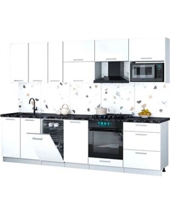 Кухонный гарнитур Интерлиния Мила Gloss 2.9-ПМ4