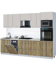 Кухонный гарнитур Интерлиния Мила Gloss 2.85-ПМ3