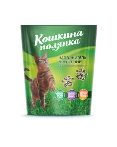 Наполнитель для туалета Кошкина Полянка Древесный / 0411 Кошкина полянка