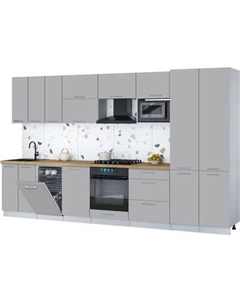 Кухонный гарнитур Интерлиния Мила Gloss 3.5-ПМ4