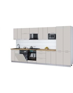 Кухонный гарнитур Интерлиния Мила Gloss 3.8-ПМ2
