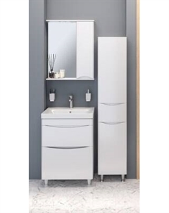 Тумба с умывальником Runo Афина 60 + Moduo 60