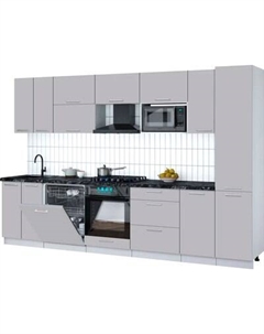 Кухонный гарнитур Интерлиния Мила Gloss 3.2-ПМ2