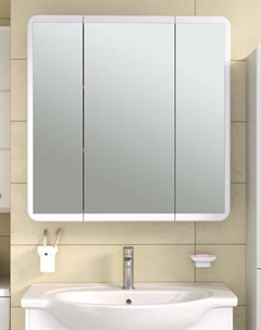 Шкаф с зеркалом для ванной Runo Эрика 80