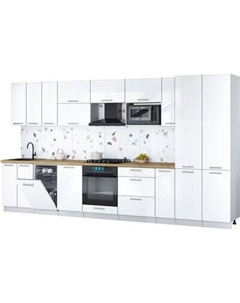 Кухонный гарнитур Интерлиния Мила Gloss 3.8-ПМ4