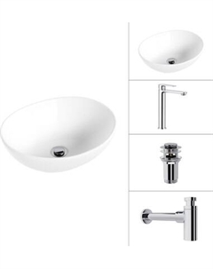 Умывальник со смесителем Lauter 21652 + Moon 21СK81691C + сифон 21635CH + дон.клапан 21190CH