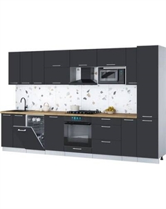 Кухонный гарнитур Интерлиния Мила Gloss 3.4-ПМ4