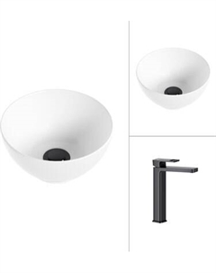 Умывальник со смесителем Lauter 21601E + Cascade 21СК0655BS