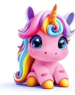 Набор алмазной вышивки Феникс+ Розовый единорог / 70831 Feniks