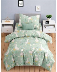 Комплект постельного белья Ночь нежна Гусяточки 1.5сп 50x70 / 500470-1